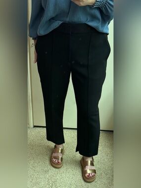 A.L.C. Black Trent Cropped Ankle Pants